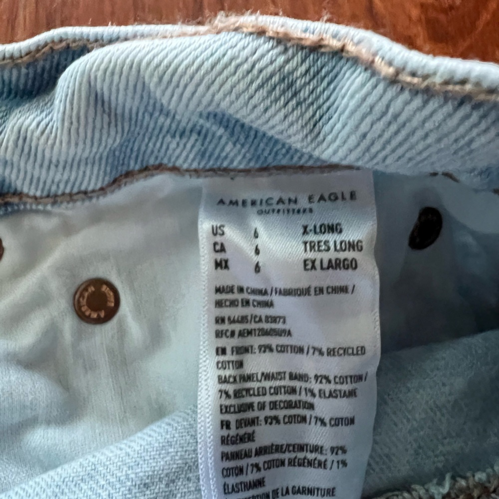 American Eagle Strigid Highest Waste Crossover Baggy Straight Jean - Picture 5 of 6